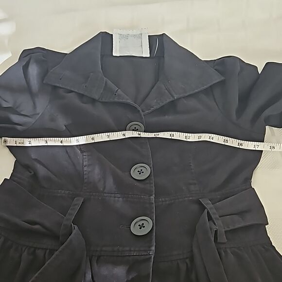 Guess Women's Cotton Blazer With Bell Sleeves Medium Black - Picture 10 of 16